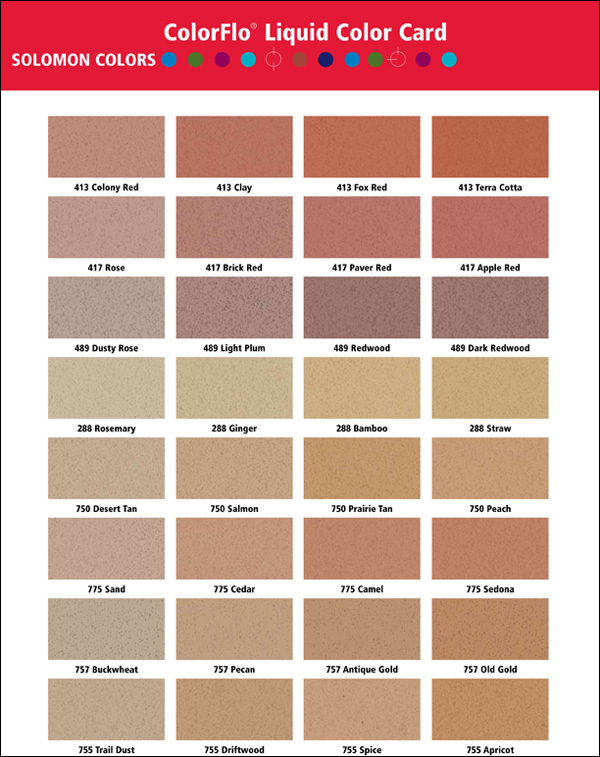 Solomon Concrete Color Chart